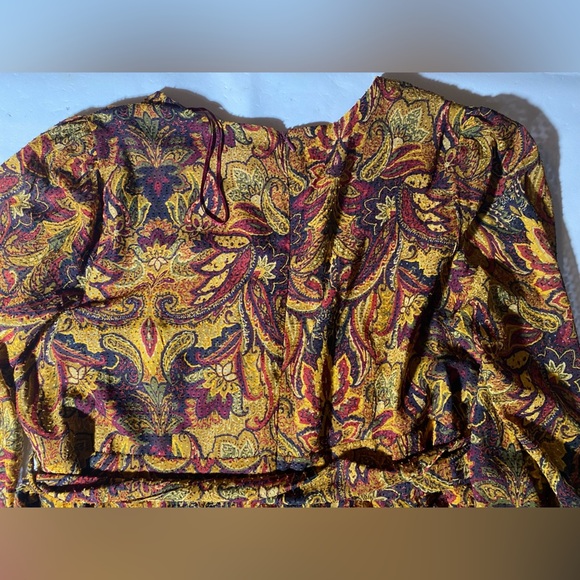 NEW Plus Size Vince Camuto Asymmetrical Hem Pickled Beet Long Sleeve Dress - Picture 11 of 12